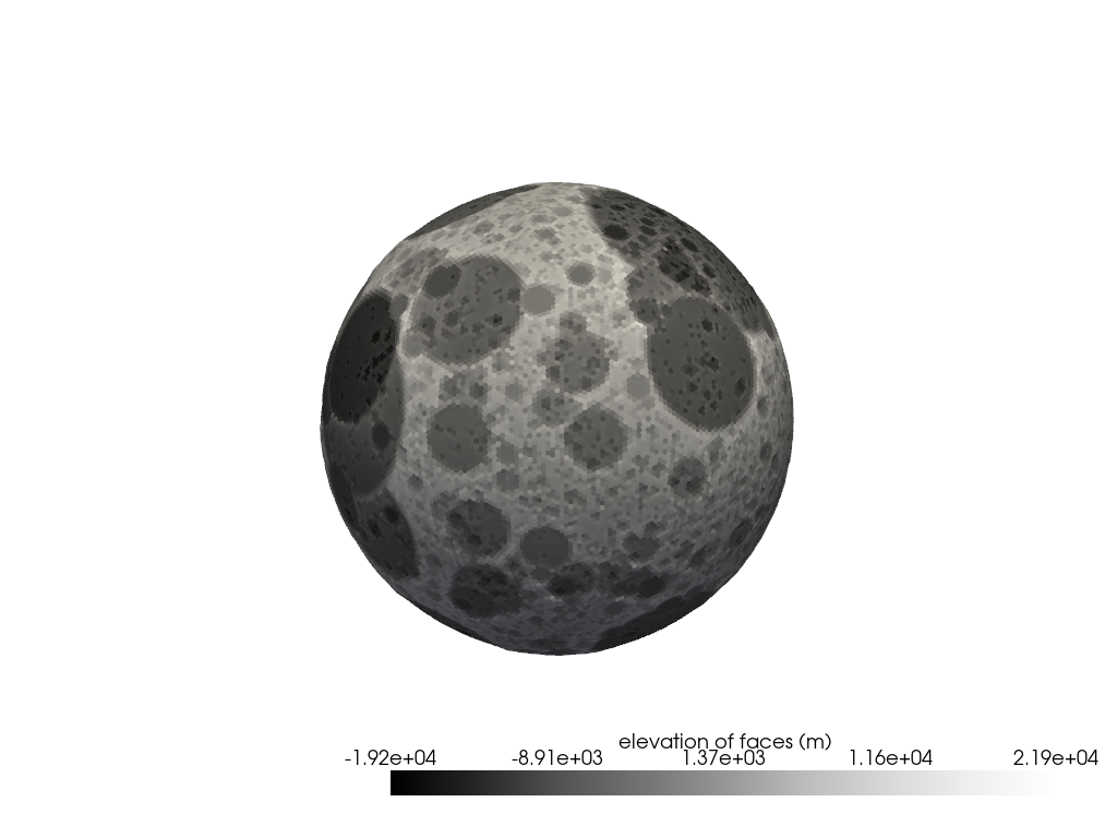 1.2 Moon simulation pyvista